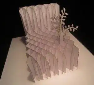 立体构成立体结构纸雕立体造型纸艺立体贺卡卡片手工折纸作业