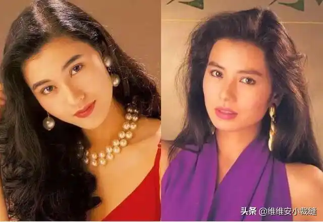 比如当时港星美人们佩戴的这种夸张big-size耳饰和项链,大颗粒的珍珠