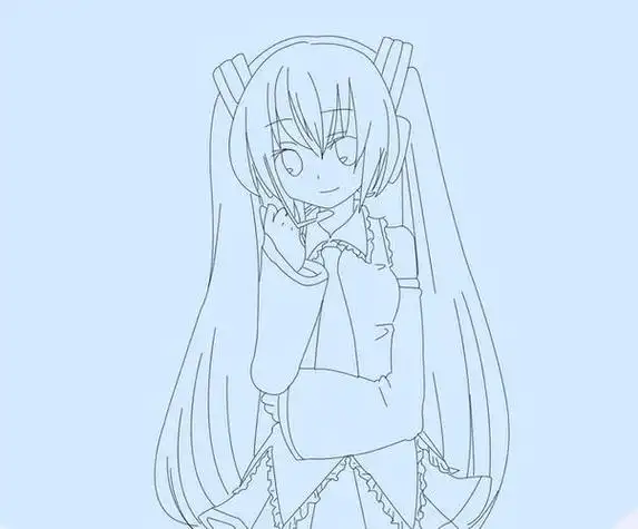 次元简笔画动漫人物简笔画少女二次元简笔画可爱小清新卡通小头像女生