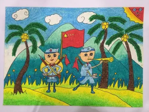 市纪念中国人民解放军建军90周年暨椰子寨战斗90周年儿童_琼海在线