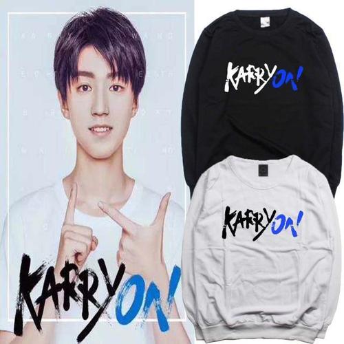 王俊凯同款衣服18岁生日会秋冬男女学生加绒圆领卫衣tfboys应援服