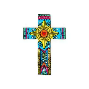 涂鸦和设计元素在里面. 基督教和圣经象征.照片