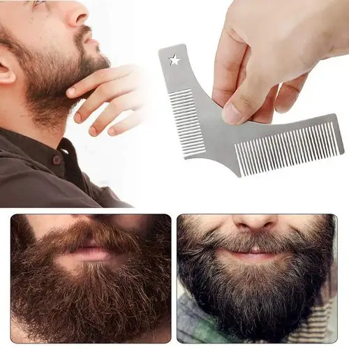 男士不锈钢胡须造型套装修剪护理工具楠竹猪鬃毛刷子老式剃须剪刀