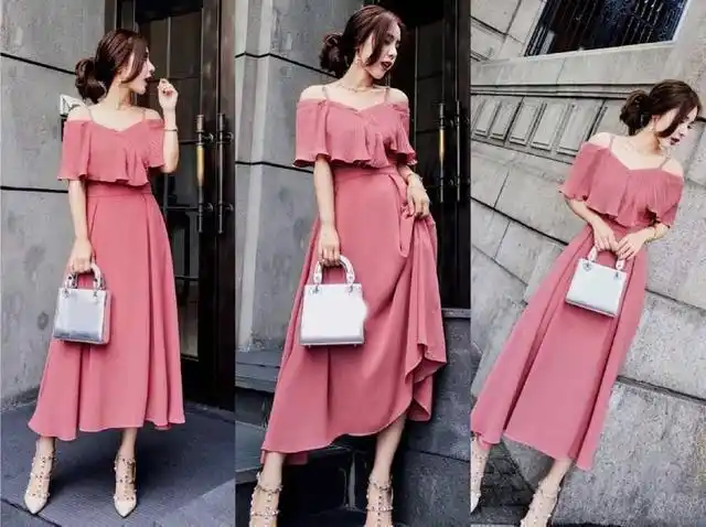 今年流行的豆沙色连衣裙穿上身让你秒变甜美小仙女