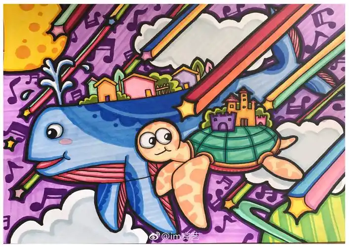 儿童画考级(5级)范画