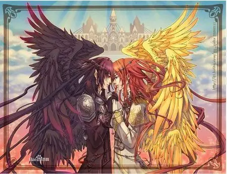 正面站立的十二翼堕落天使图片大全