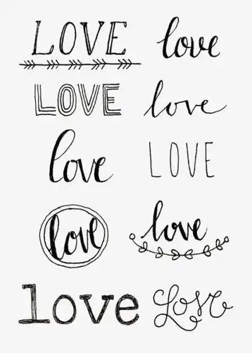 创意英文艺术字love