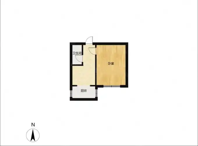 中山公园一室一厅小户型南向不挡光近地铁