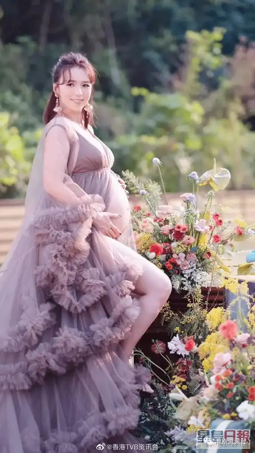 tvb女星怀孕四个月拍写真,肚子大到像有八个月!_孙慧雪_情况_留言