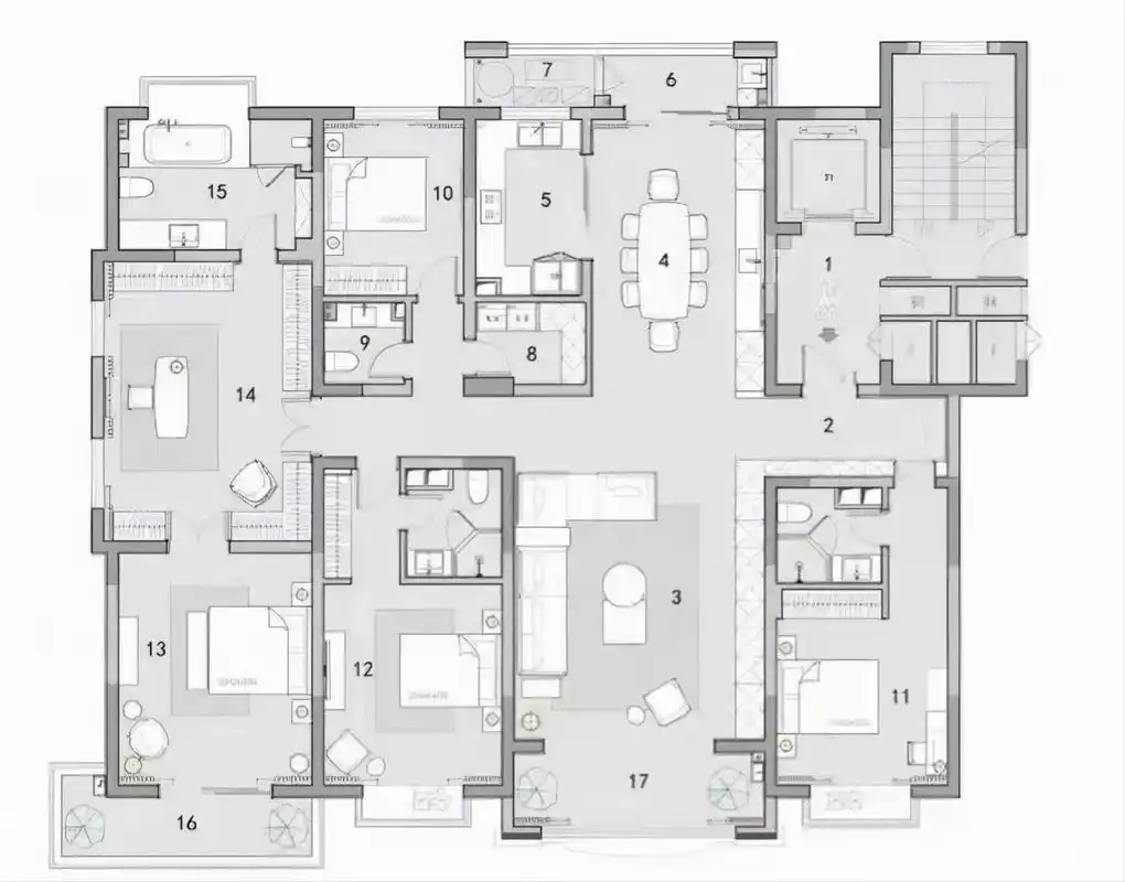 260平米的大平层,能打多少分