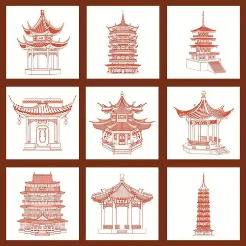 94————————————————————#插画  #中国古建筑