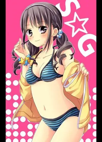 三点式泳衣好诱人 夏日二次元美少女清凉来袭