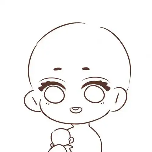 不可商用,p2有示例#模板  #q版  #绘画  #绘画模板  #q版人物