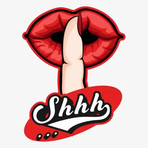 手绘卡通嘘小声点