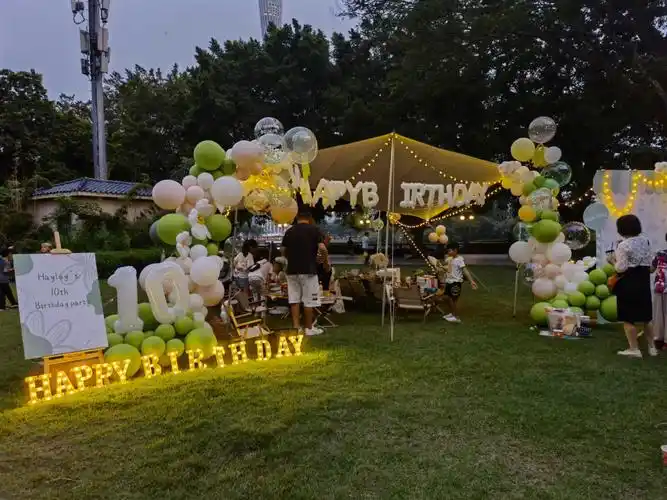 露营森系儿童生日布置广州户外生日布置