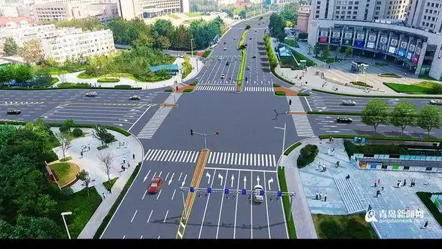 山东路交叉口效果图