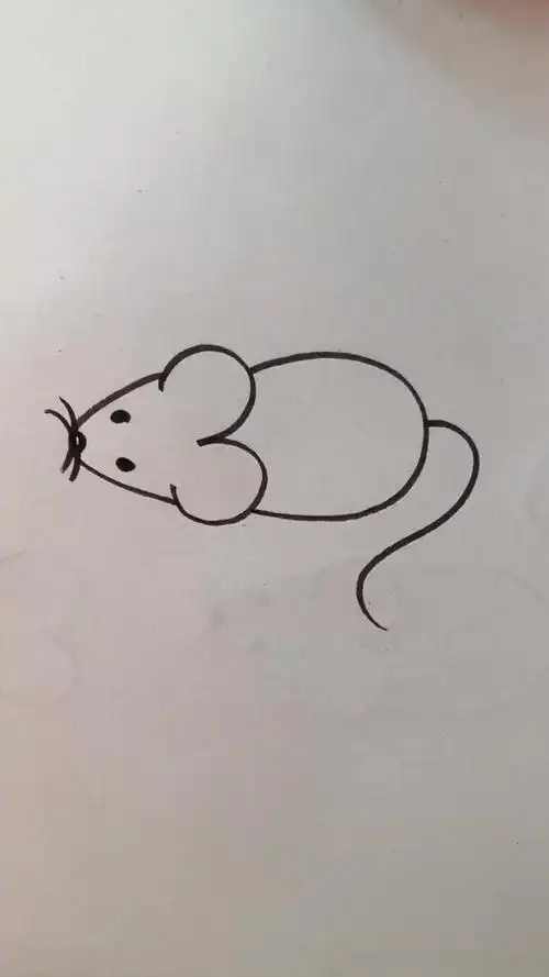 简笔画小老鼠 一看就会