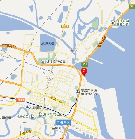 0卫星地图显示,瑞海国际公司位于天津港码头跃进路吉运二路交叉口.