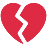 下载破碎的心的emoji表情大图