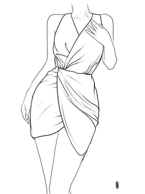 服装设计款式图  #最美礼服  #礼服  #小红书成长助手@小红书