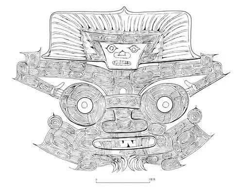 图95 反山m12:98玉琮上的神徽图案线图.jpg
