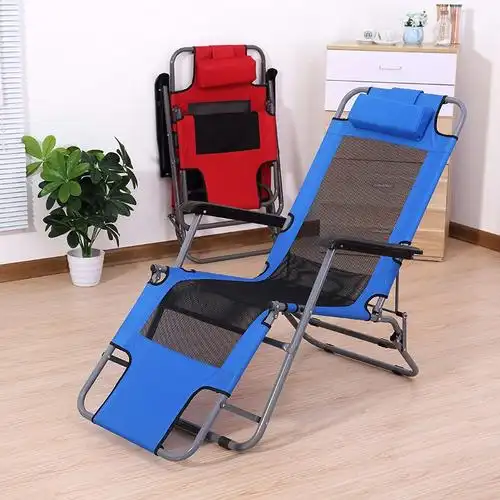 户外两用椅午憩凉椅床午睡两用折叠家用靠背椅懒人休闲椅躺椅折