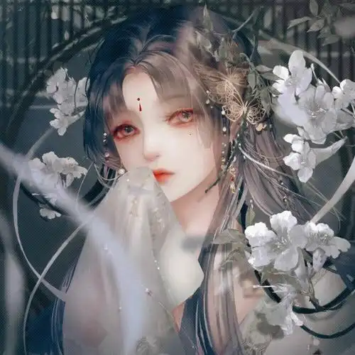 古风小众温柔系女头像二花心定有何人捻晕晕如娇靥