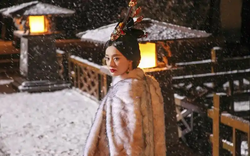 芈月雪中唯美剧照桌面壁纸下载,大陆影视,雪景,孙俪,芈月传,壁纸,1920