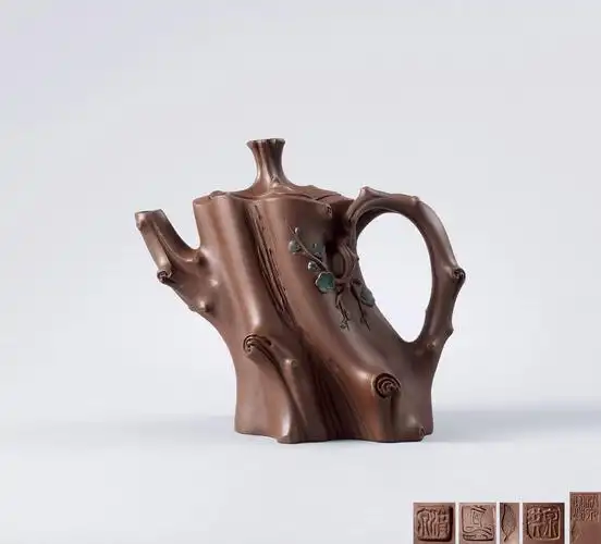 【当代 范洪泉制梅桩壶】拍卖品_图片_价格_鉴赏_紫砂_雅昌艺术品拍卖