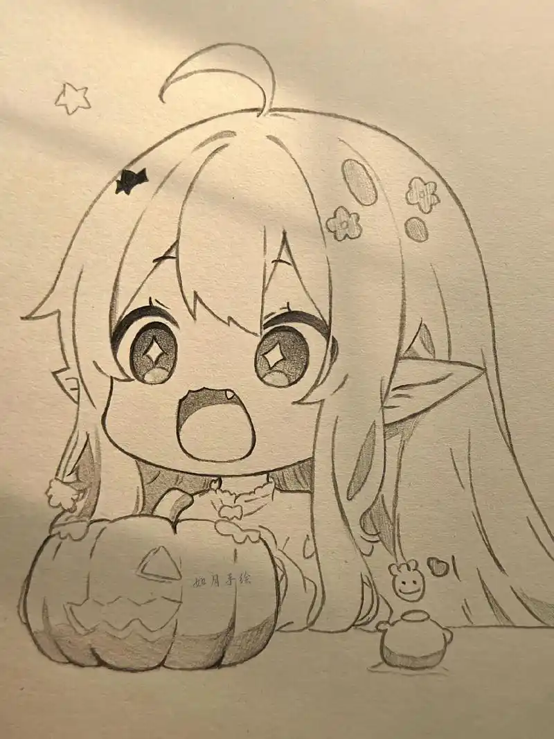 临摹 #手绘 #简笔画 #q版 - 抖音