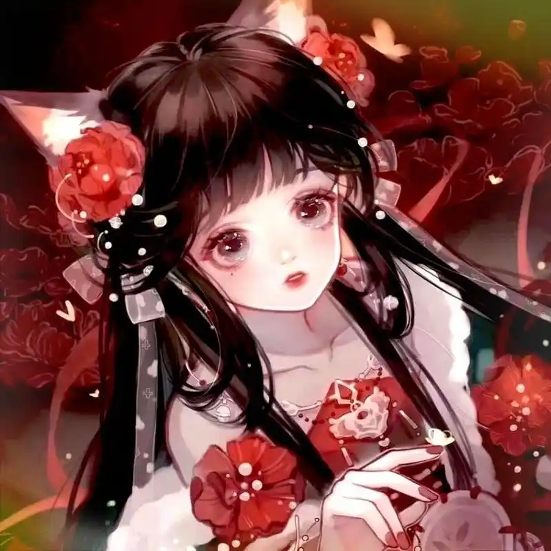 该换了哦～～红红火火过大年动漫头像,可爱温柔灵动小仙女专属都在用