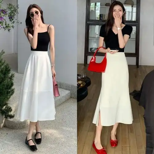 白色裙子配什么颜色鞋子夏天(教你把"白色裙子"穿得简单又好看)