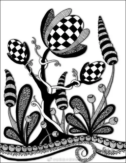 画线描课资料##儿童创意美术##创意儿童画##儿童画范画##儿童画素材