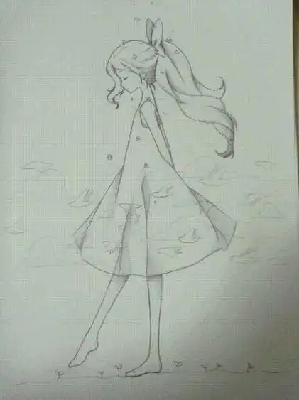 书皮简笔画封面女生手绘(可爱女生简笔画封面设计) -【爱个性】