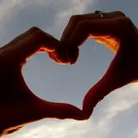 头像图片心形手势