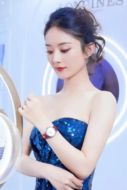 赵丽颖蓝色星钻人鱼裙##微博饭制频道