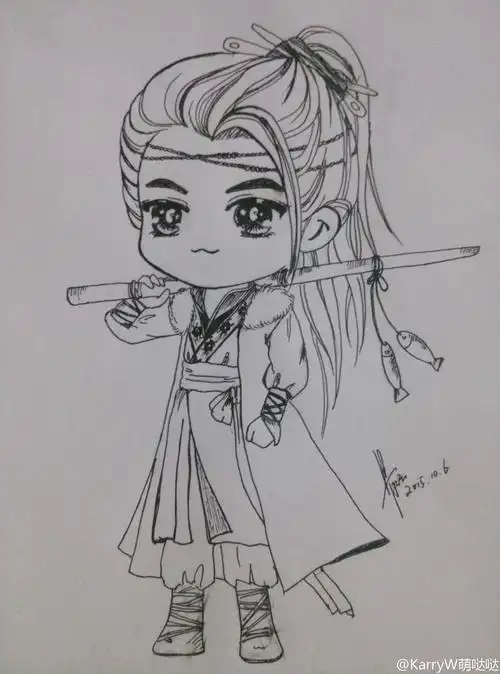 王俊凯# #tfboys王俊凯# #tfboys# 饭绘图 cr:karryw萌哒哒