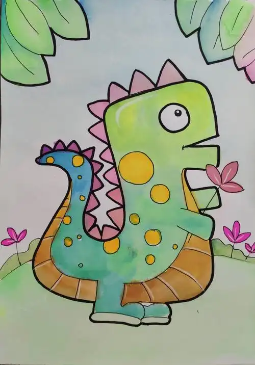 一个大男人画的儿童画 哈哈哈