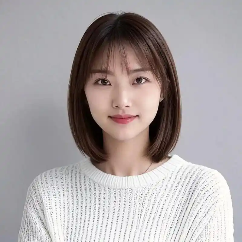 清新温婉女子 大脸剪这个发型可适合呢#适合方圆脸的长发发型