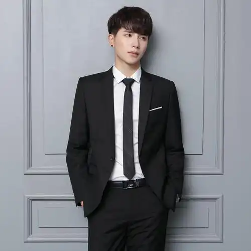 韩版男士西服套装修身西装三件套男休闲商务小西装英伦职业装正装