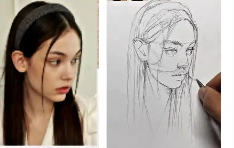 卢米斯法20分钟素描头像绘画过程