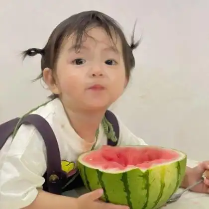 可爱萌萌哒吃货小女孩头像图片