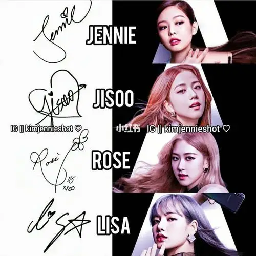 blackpink签名