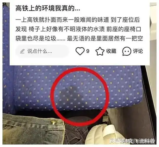 高铁座椅不卫生?国铁回应:半年换洗一次,网友分享经历,炸锅了