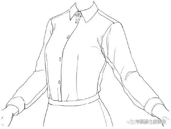 动漫人物的衣服要怎么画