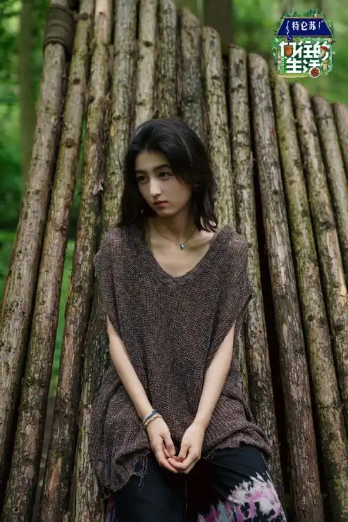 张子枫向往森系写真##向往的生活