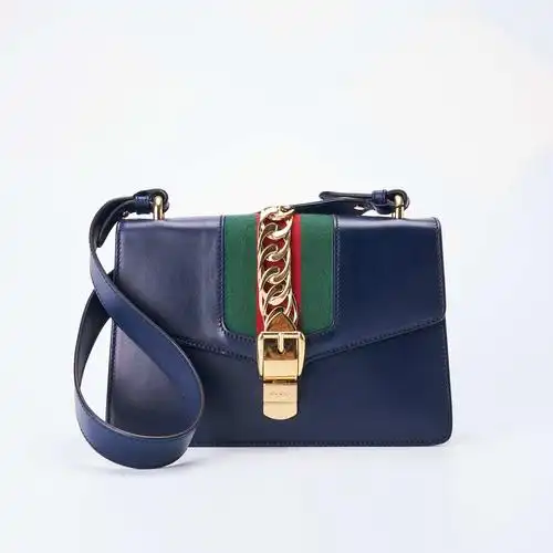 临时gucci古驰塞尔维亚中号蓝色单肩公价22900女士包袋