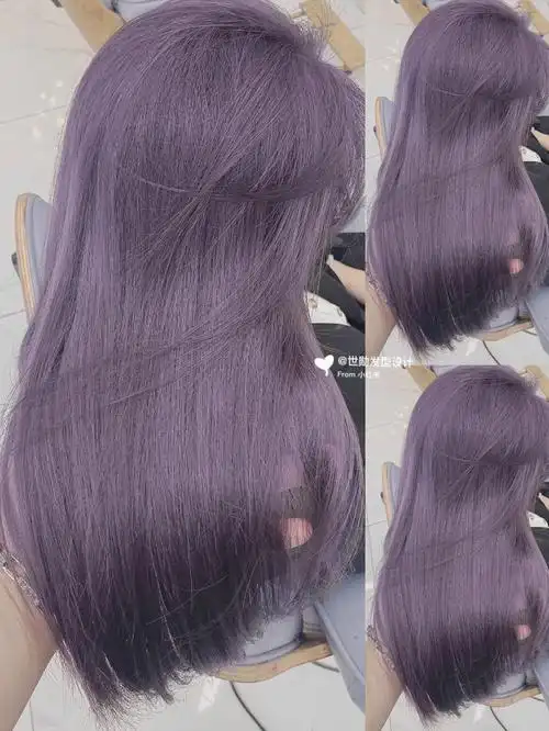 款发色在室内室外都很绝绝子,直接击中我的小心脏93梦幻薄藤紫灰色