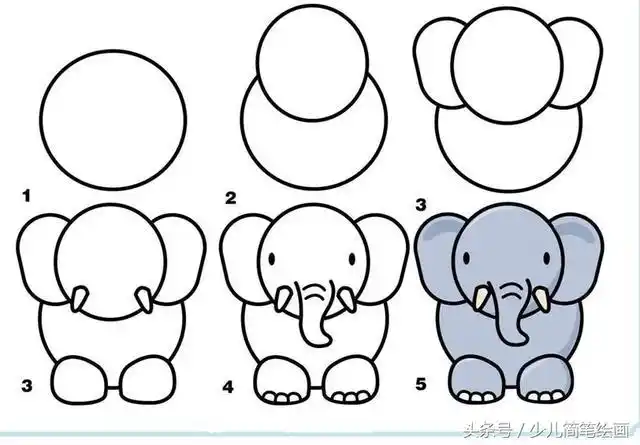看图学画 小动物简笔画 附带详细步骤 一起来学学
