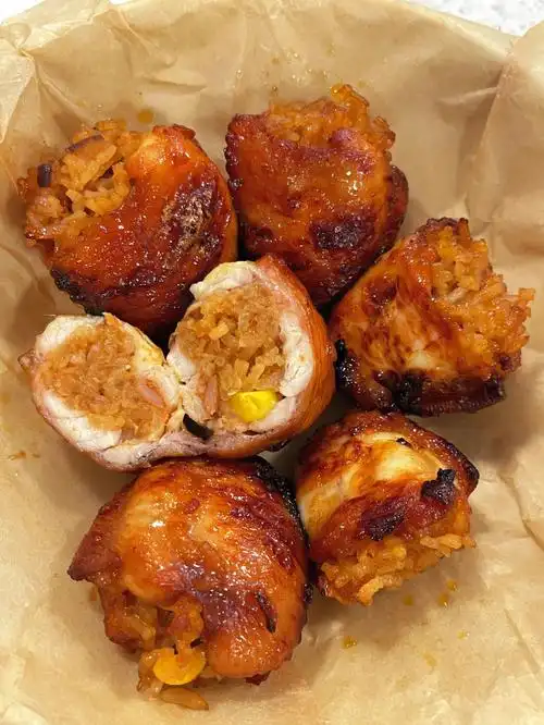 软软糯糯鸡翅包饭全是肉一口塞一个